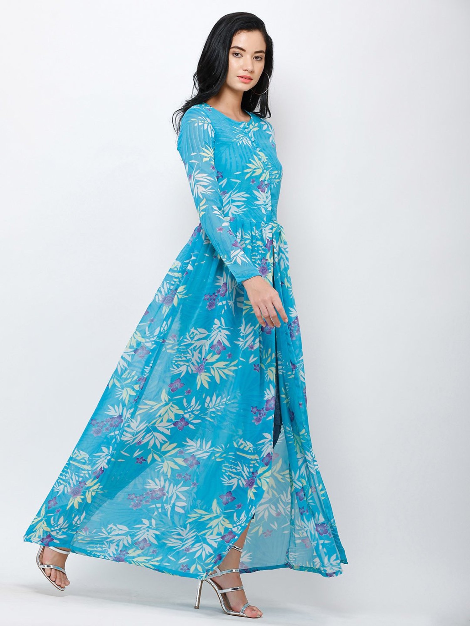 Cation Blue Floral Print Tunic