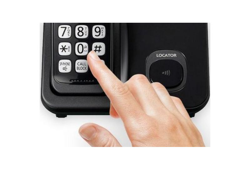 Panasonic KX-TGD512B DECT 6.0 1.90 GHz Cordless Phone - Black - 1 x Phone Line - 2 x Handset