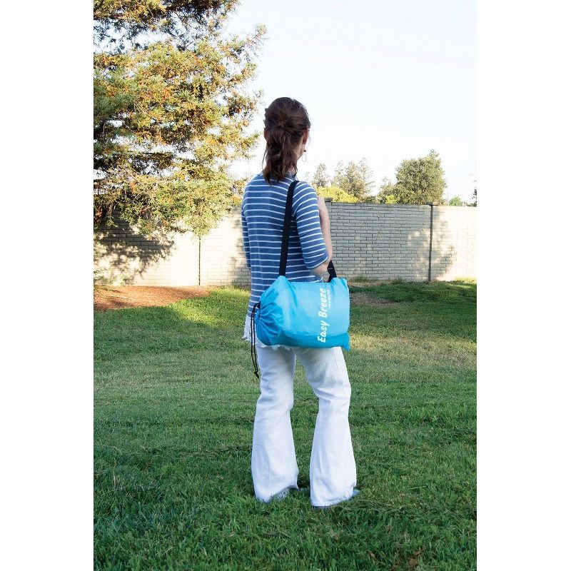 Pool Central 94" Inflatable Easy Breeze 1-Person Land or Water Air Sofa - Blue