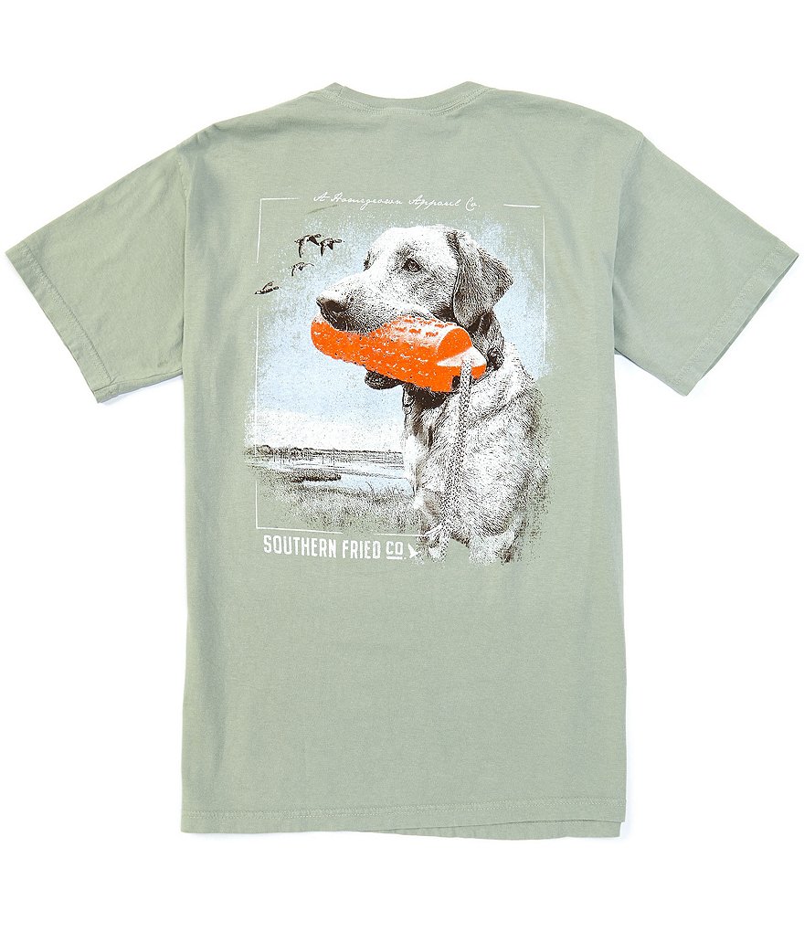 Southern Fried Cotton Men's Our Boy Buck Short-Sleeve Pocket Graphic Tee