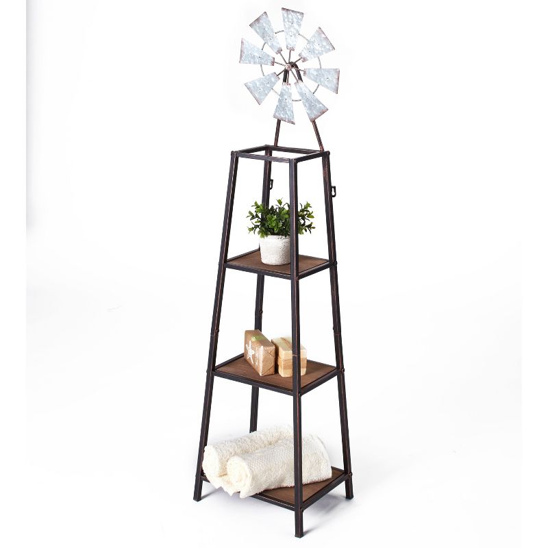 Lakeside 3-Tier Bathroom Shelving Unit with Descending Size Platforms