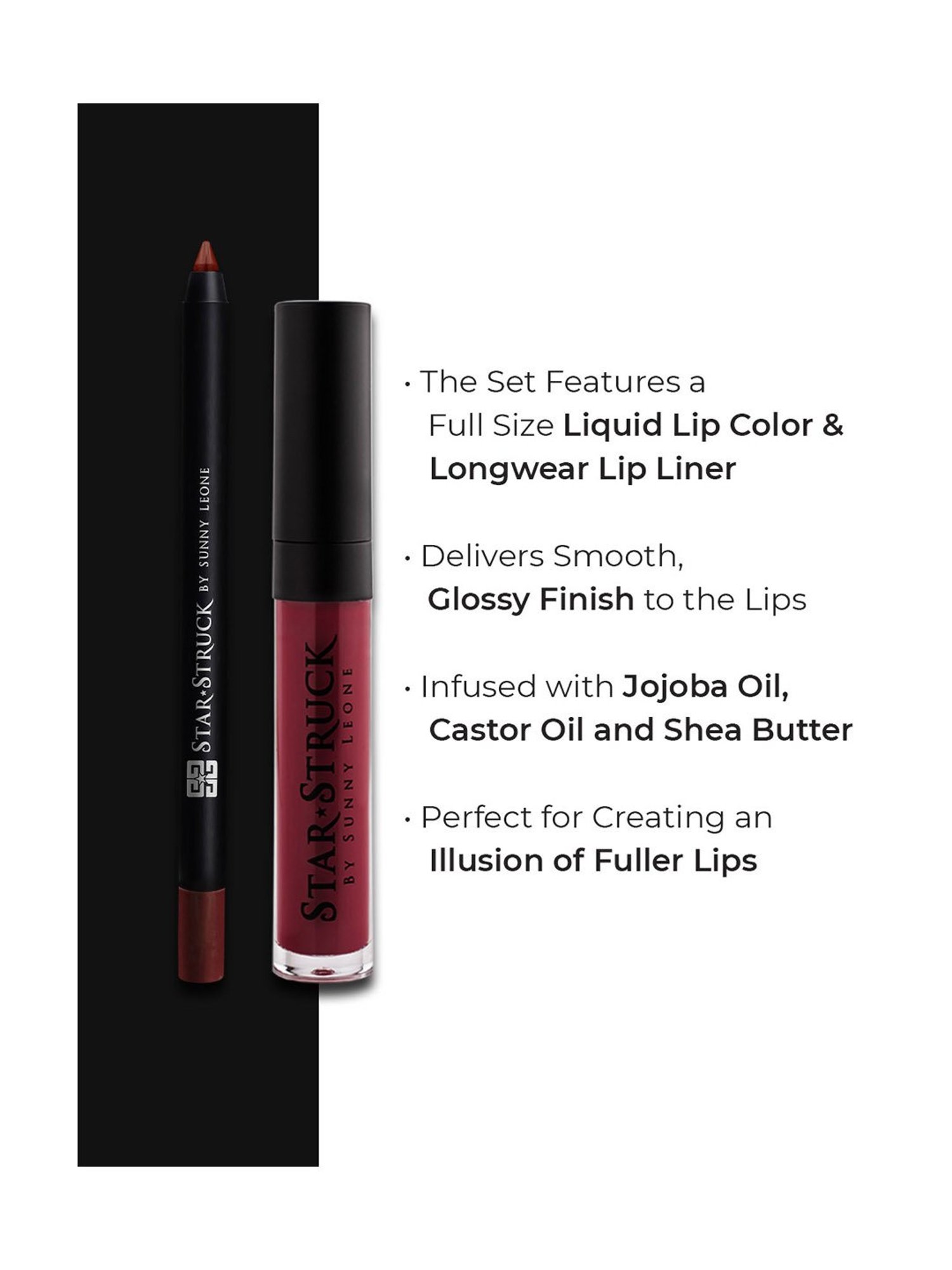 StarStruck By Sunny Leone Liquid Lip Color & Lip Liner Starry Night