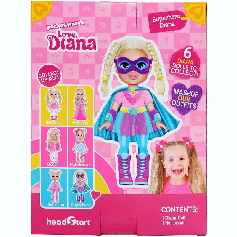 Pocket Watch Love Diana 6 Inch Fashion Doll | Superhero Diana