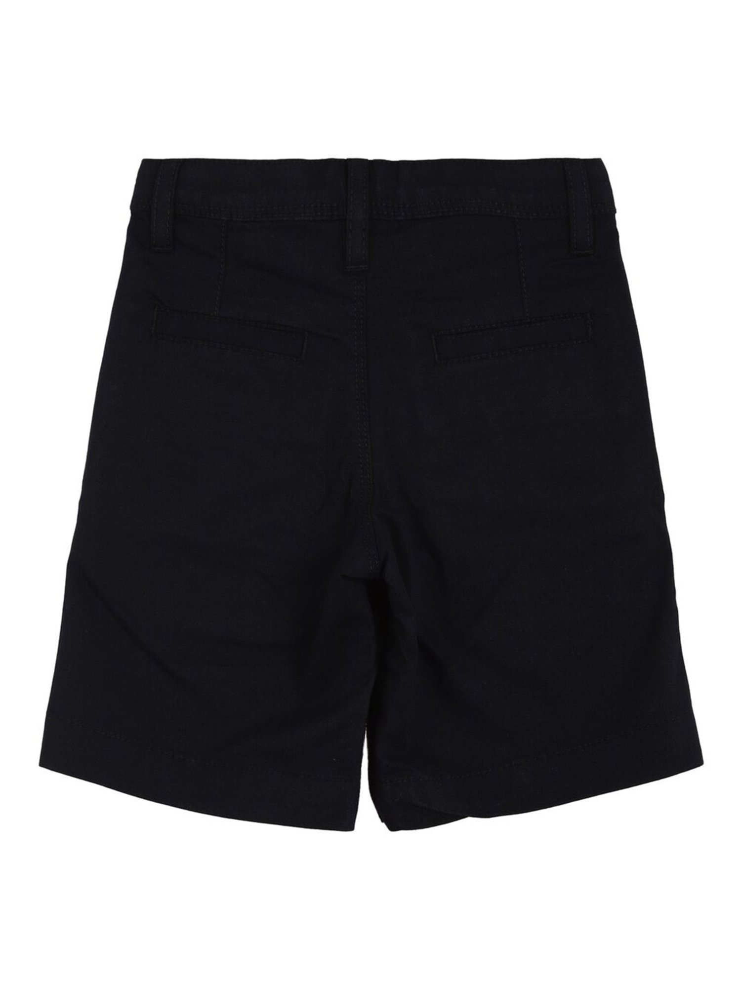 Allen Solly Junior Boys Black Solid Shorts