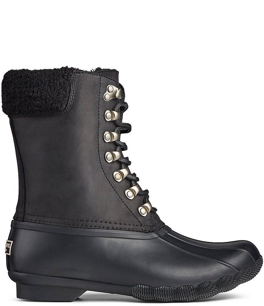 Sperry Women's Saltwater Tall Leather Cozy Winter Duck Boots