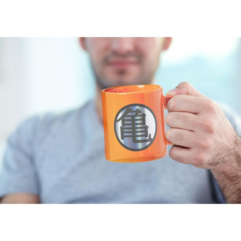 Dragon Ball Z Dragon Ball Z Kame Kanji And Logo Orange Ceramic Mug