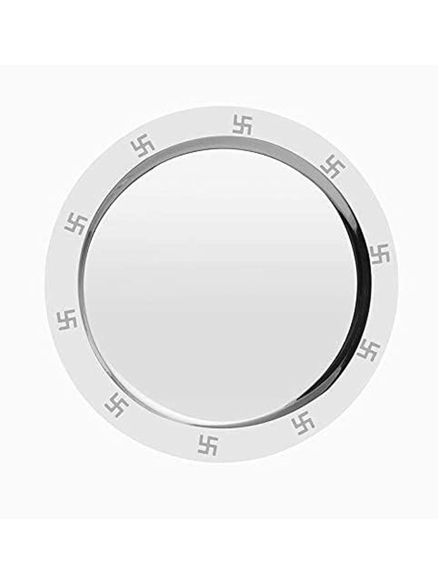 FnS Silver Stainless Steel 3-Piece Pooja Thali Set