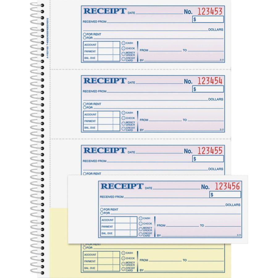 Adams Wire Bound Money/Rent Receipt Books