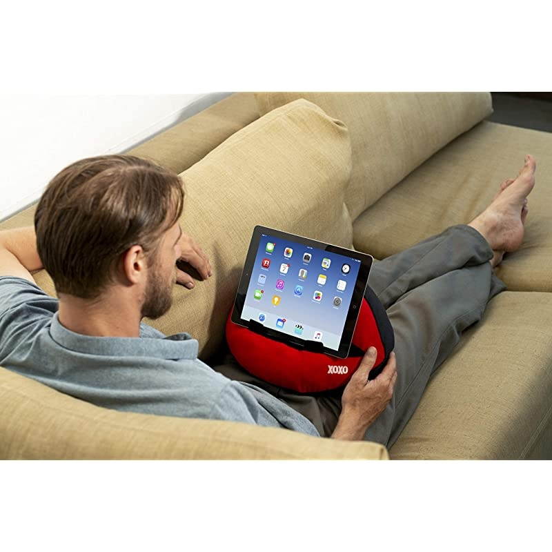 Couch iPad Tablet Holder Novelty eReader Rest Sofa Pillow Stand Gift Idea (Hot Lips)