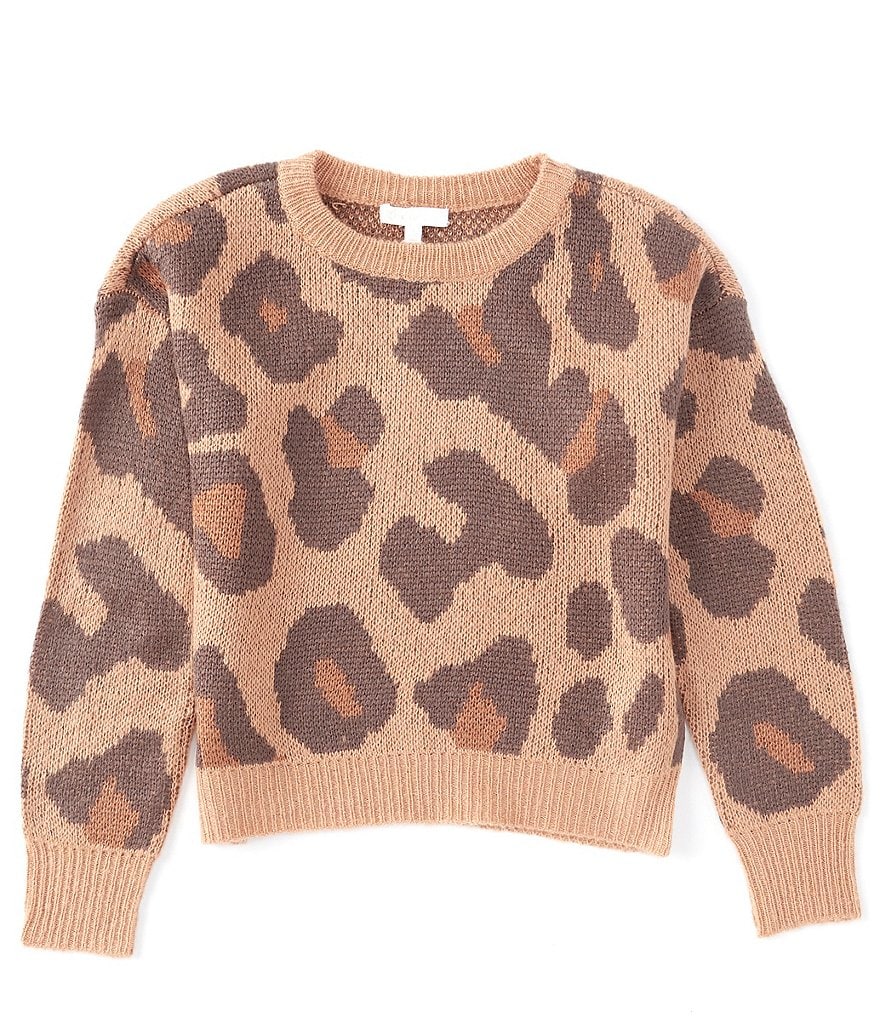 GB Girls Big Girls 7-16 Leopard Sweater