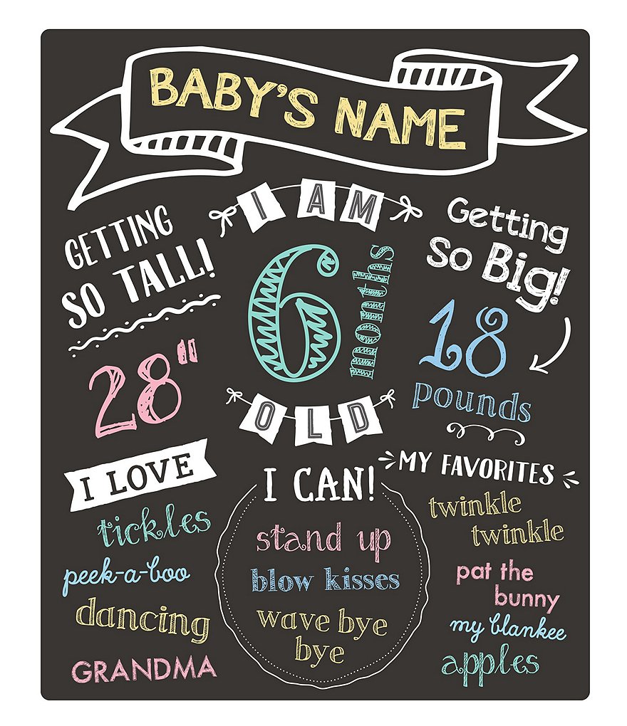 Pearhead All About Baby Chalkboard