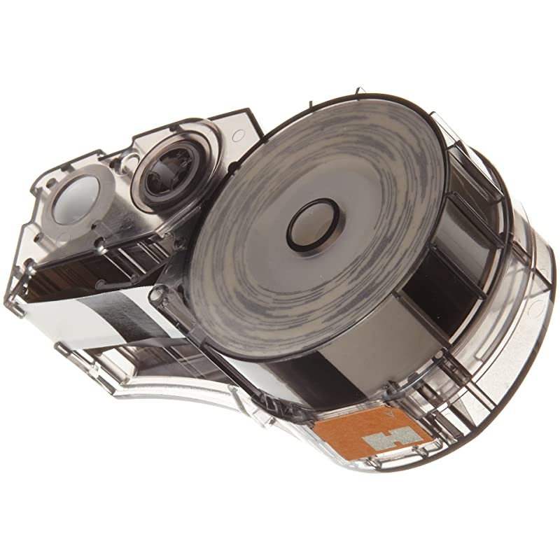 Authentic M21500499TB MultiPurpose Nylon Label for General Identification Wire Marking and Laboratory Labeling Black on White material Designed for BMP21PLUS and BMP21LAB Label Printers 5 Width 16 Le