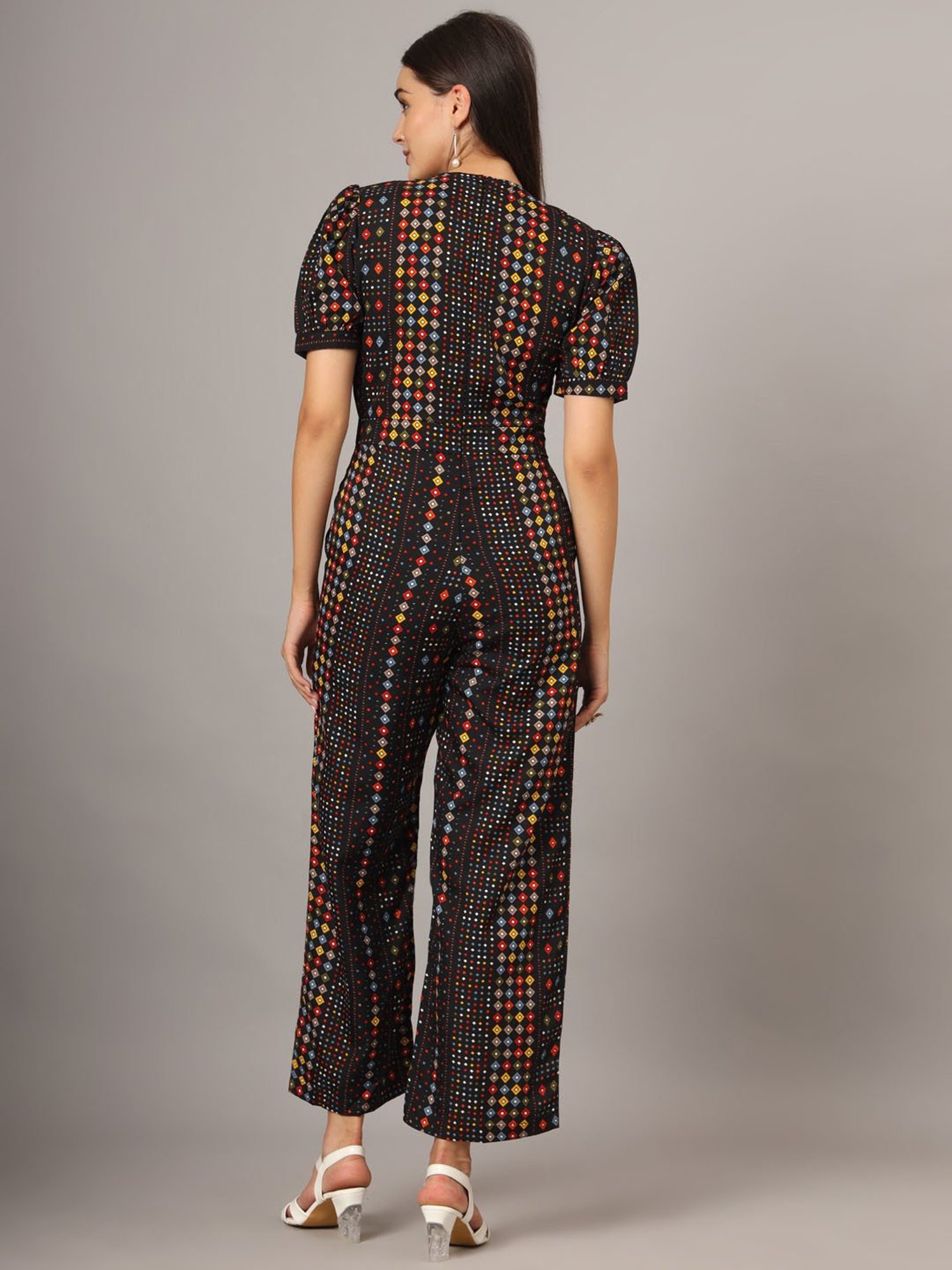 BRINNS Midnight Black Printed Jumpsuit