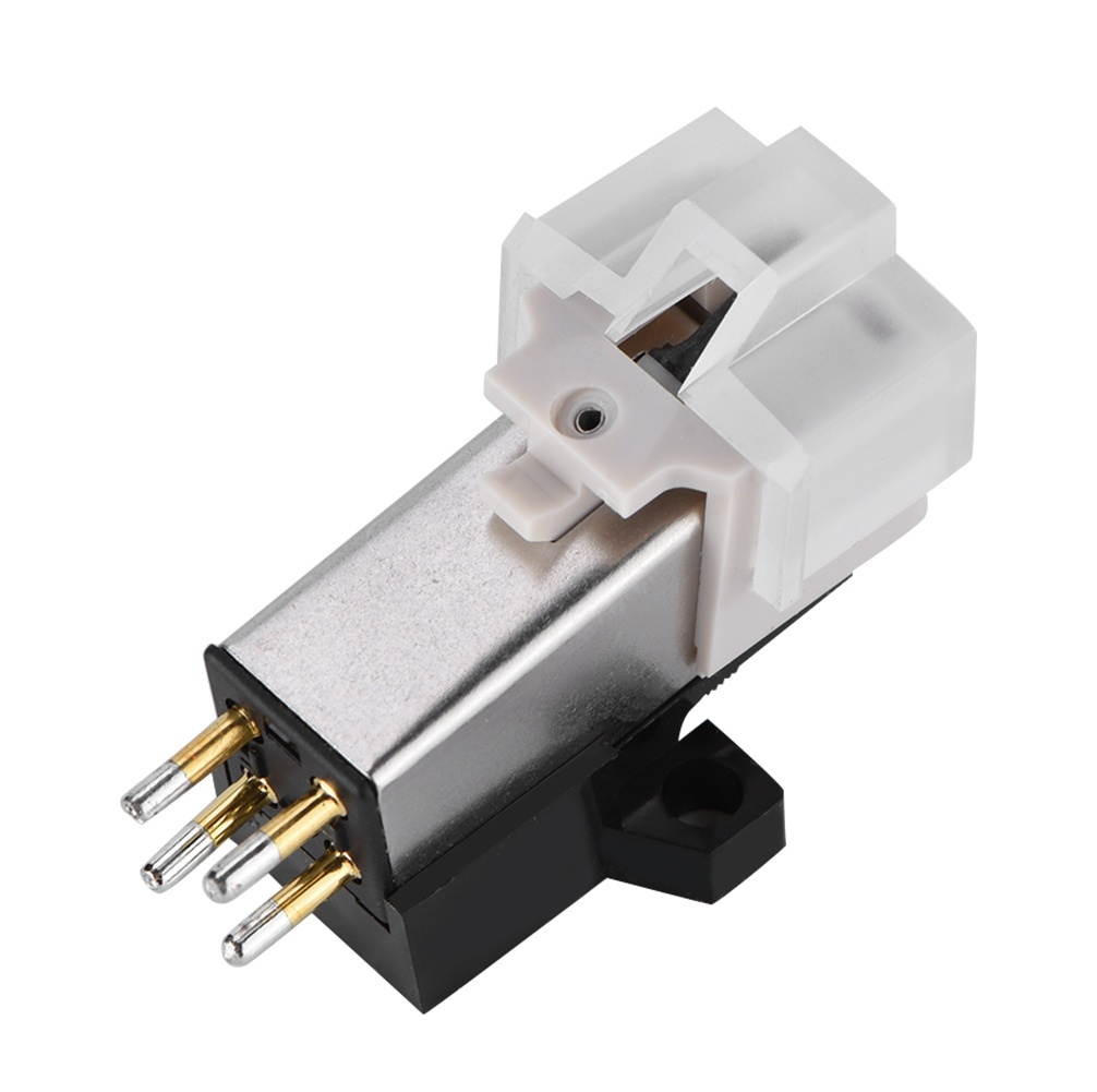 Turntable Record Player Ceramic Magnetic Cartridge LP Vinyl Stylus Needle White
