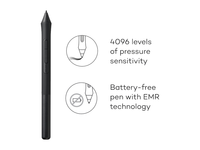 Wacom Intuos Wireless Graphics Drawing Tablet with 3 Bonus Software Included, 10.4" X 7.8", Black (CTL6100WLK0)