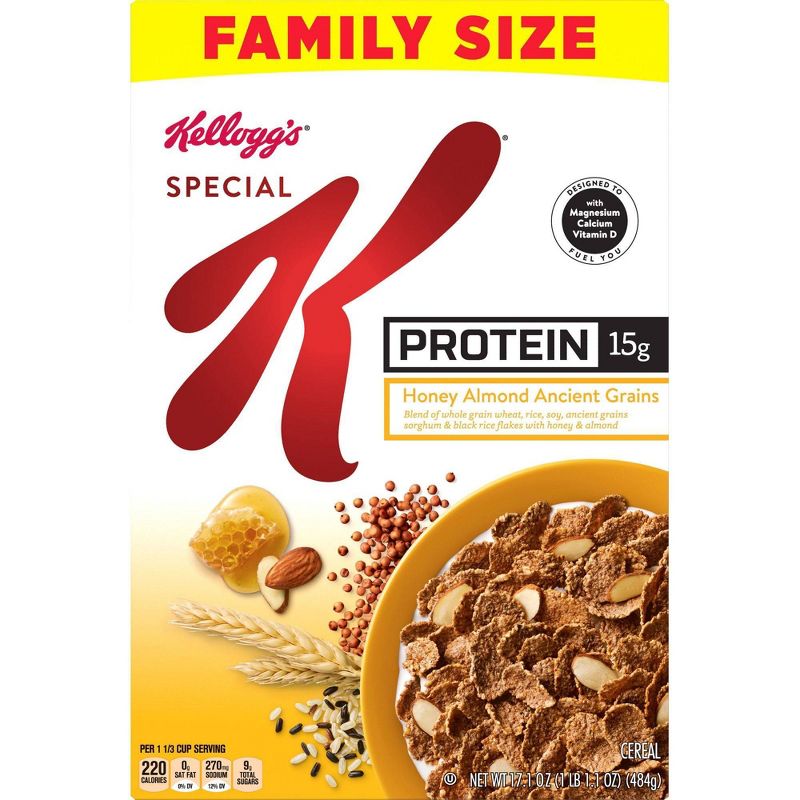 Special K Protein Honey Almond Ancient Grain Breakfast Cereal - 17.1oz - Kellogg's
