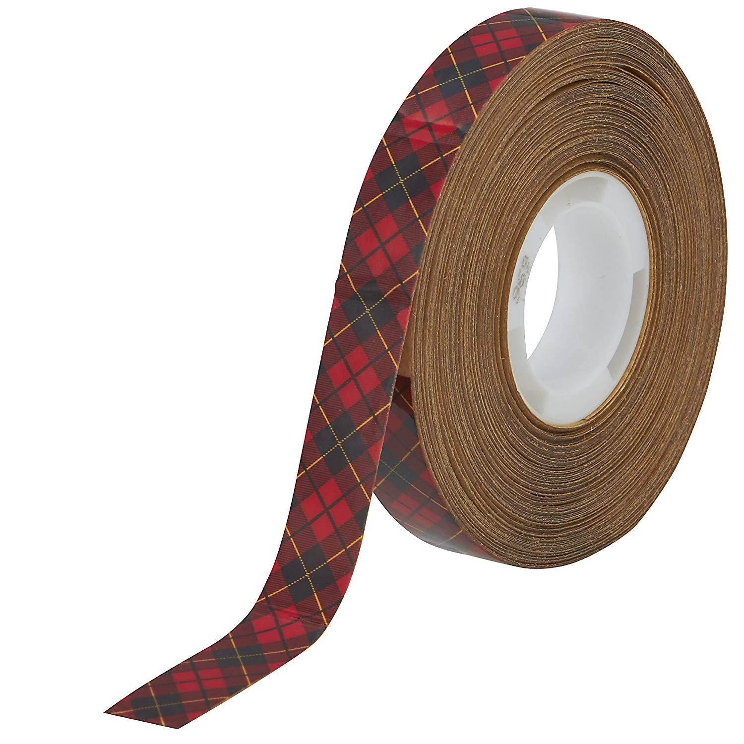 Scotch ATG Adhesive Transfer Tape 969 Clear, 0.50 in x 18 yd 5.0 mil (Pack of 1)