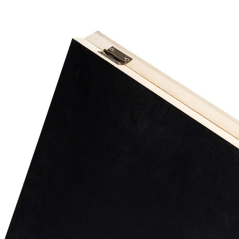 22" x 32" Cates Barn Door Wood Framed Chalkboard Rustic Brown - Kate and Laurel