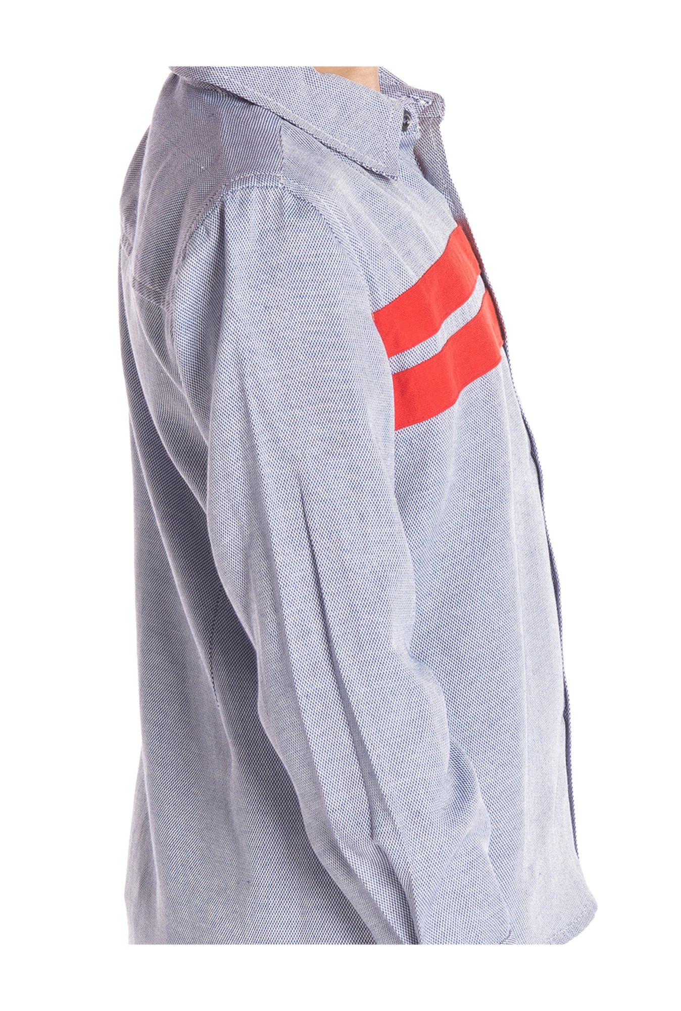 Cherry Crumble By Nitt Hyman Boys Grey Textured Shirt