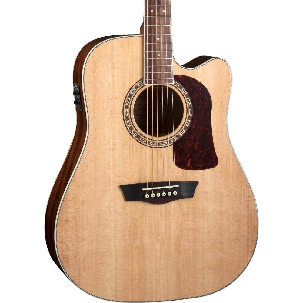 Washburn HD10SCE Heritage Dreadnought Acoustic-Electric Guitar (Natural)