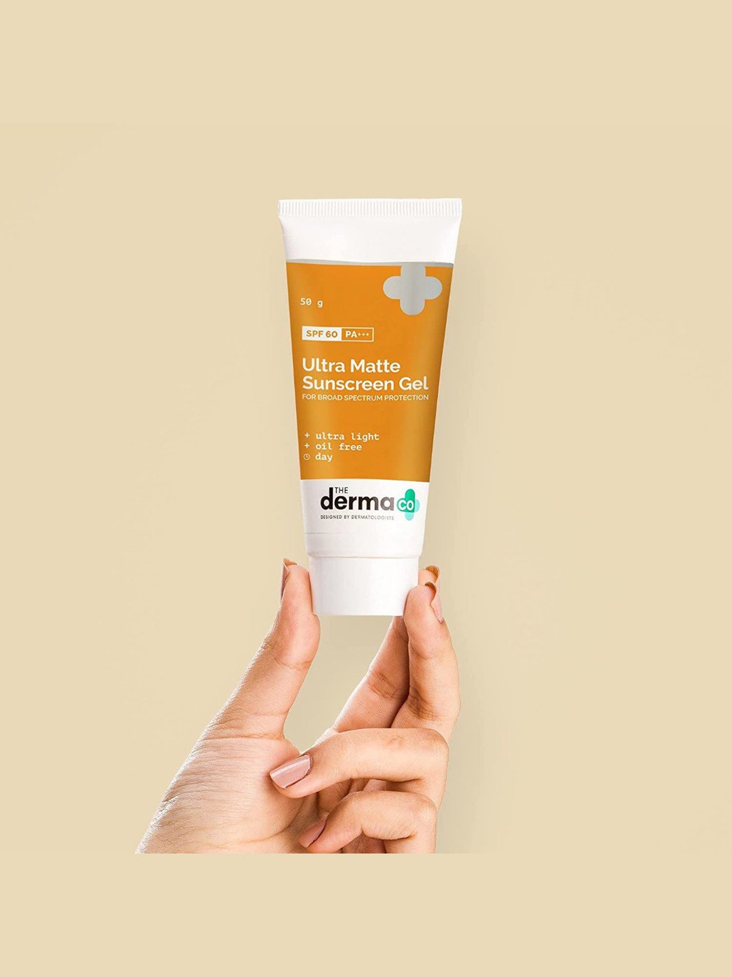 The Derma Co Ultra Matte Sunscreen Gel with SPF 60 PA +++ - 50 gm