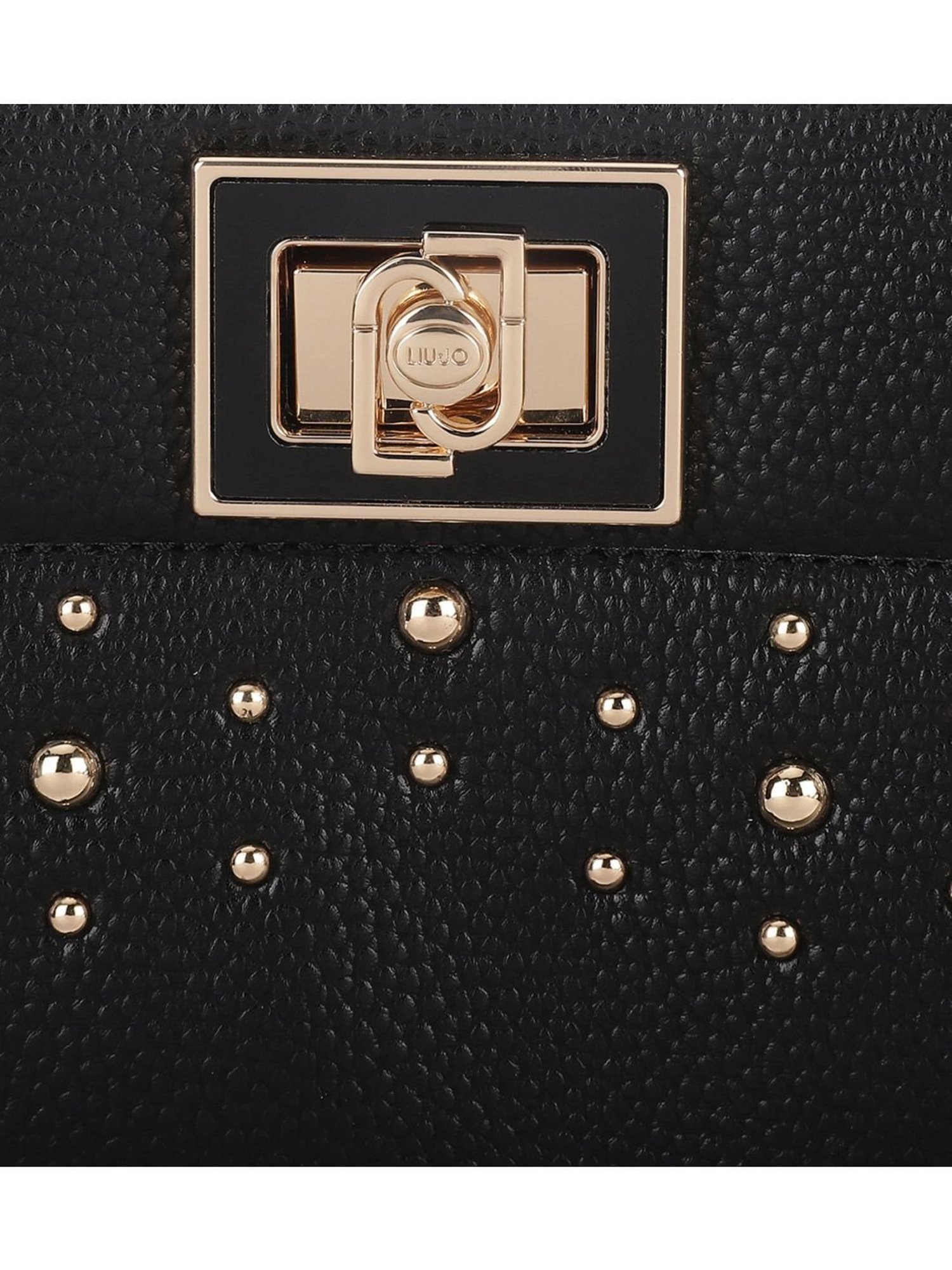 Liu Jo Black Studs Medium Cross Body Bag