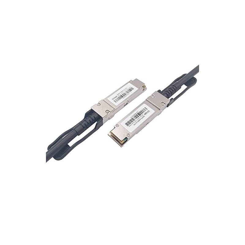 1M QSFP+ DAC Cable,  40GbE QSFP+ Passive Networking Cable,30AWG Black, for Cisco QSFP-H40G-CU1M, Dell, Ubiquiti, D-Link, Juniper, Huawei, Mellanox, Mikrotik, SuperMicro