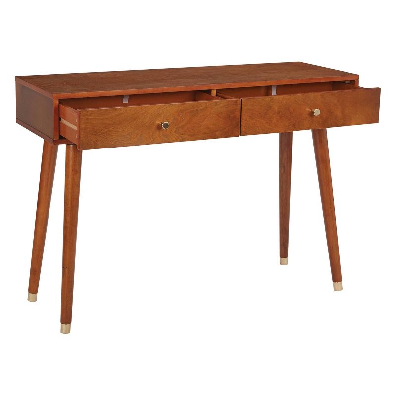 Cupertino Console Table Light Walnut - OSP Home Furnishings
