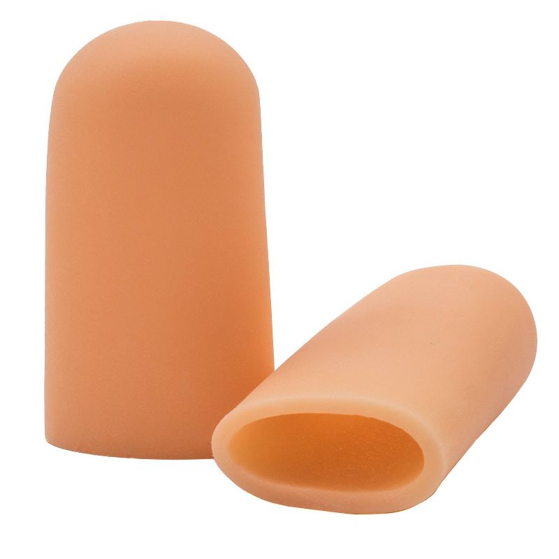 ZenToes Gel Toe Caps - Beige - L - 2pk