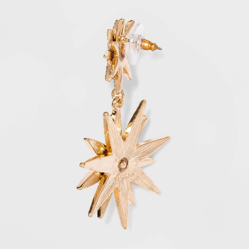 SUGARFIX by BaubleBar Celestial Drop Earrings - Gold