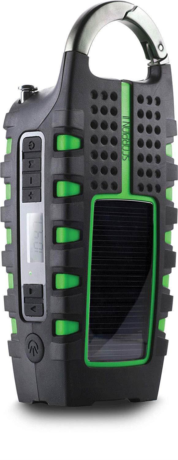 Eton Scorpion ll Rugged Portable Emergency Weather Radio with Smartphone Charger, NSP101WXGR