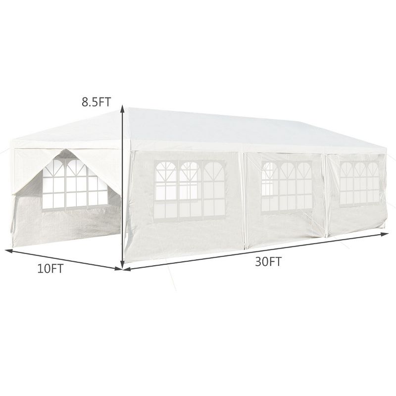 Costway 10'x30' Outdoor Party Wedding Tent Canopy Heavy duty Gazebo