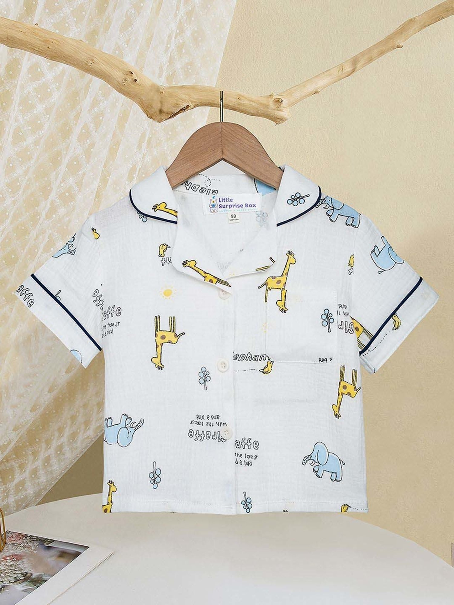 Nite Flite Boys Navy & Grey Born to Play Cricket Pyjama Set