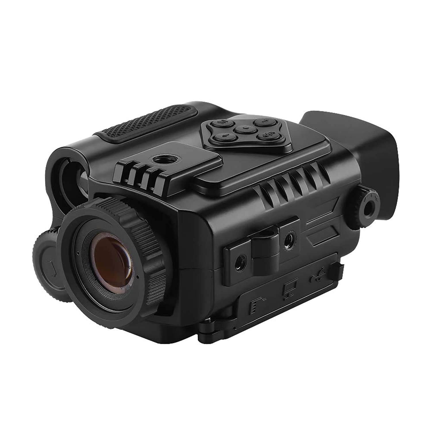 BOBLOV P4 Night Vision Monocular with 8GB Card 5X Digital Zoom Infrared Portable Night Vision Scope 200Yards Visible 1.5inch Screens for Hunting Forest Observe Wildlife Secenery (Black)