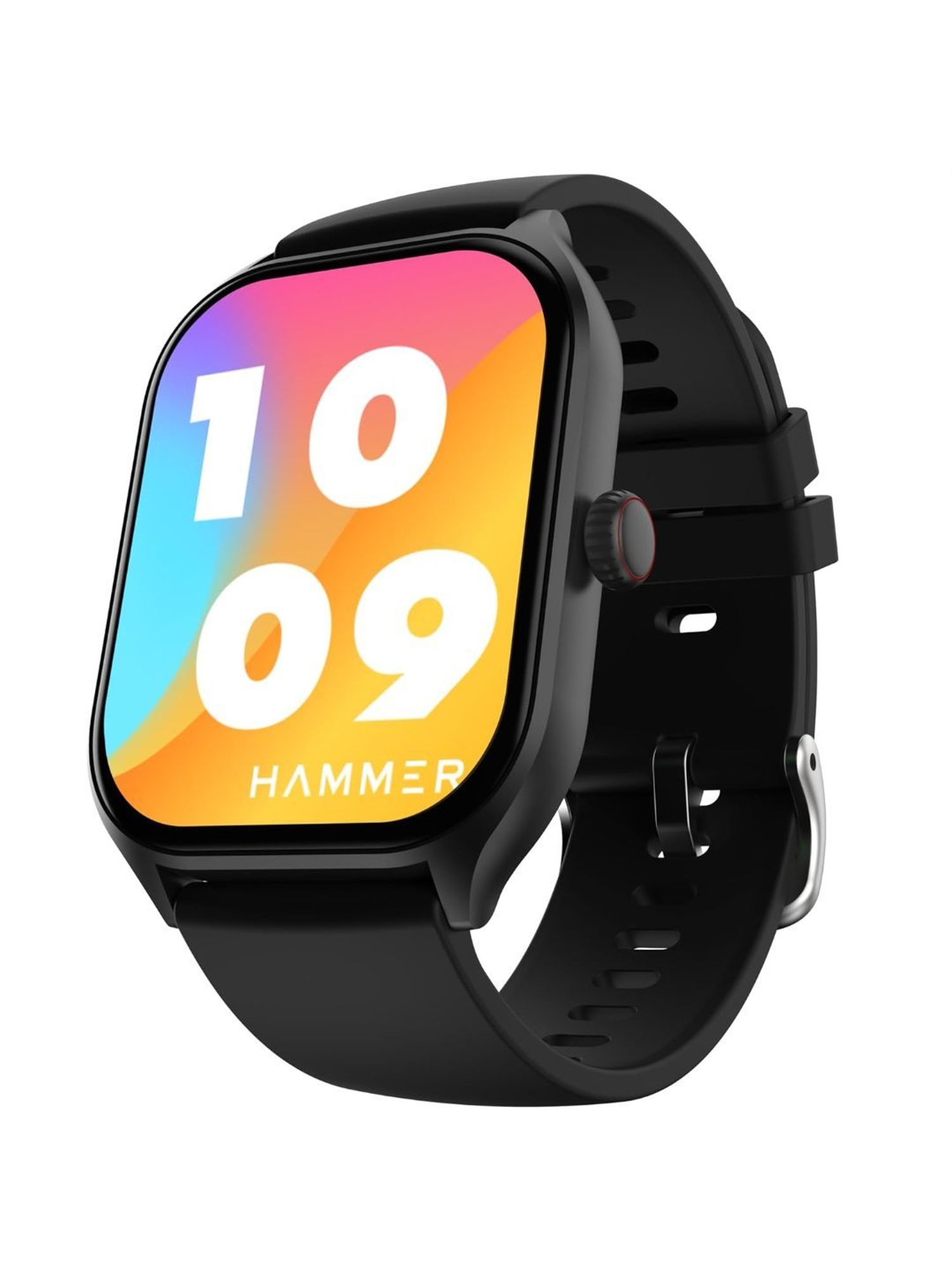 Hammer Polar 2.01 inch IPS Always on Display, Advanced Bluetooth Calling Smartwatch (Jet Black)