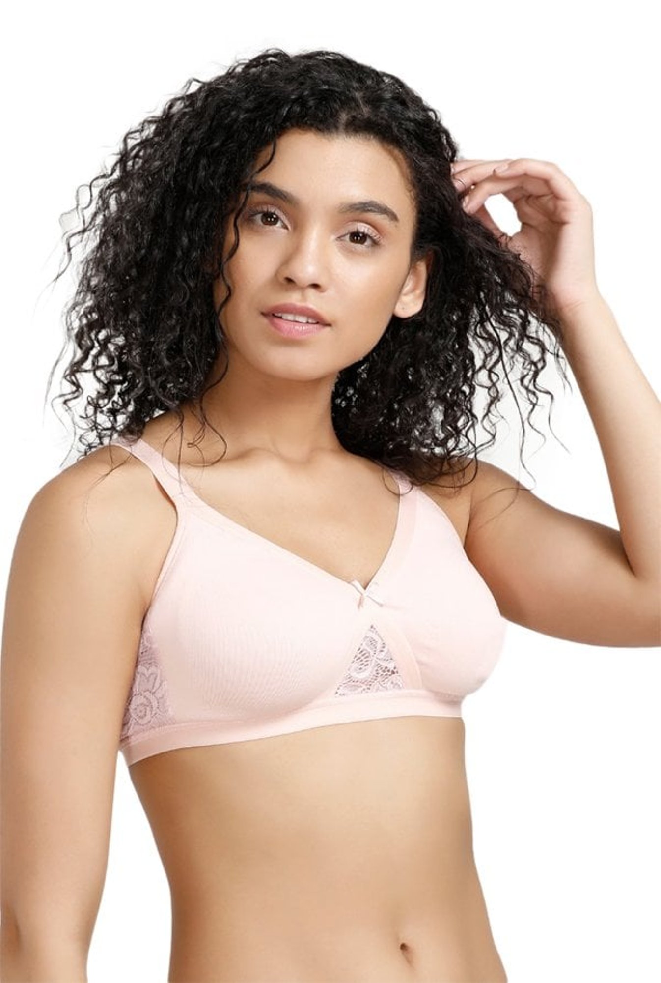 Rosaline By Zivame Pink Non Wired Non Padded Bra