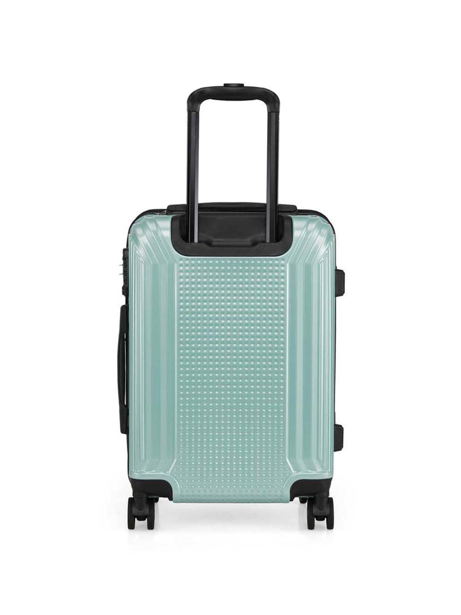 Swiss Brand Vernier Turquoise 8 Wheel Small Hard Cabin Trolley - 36 Inch