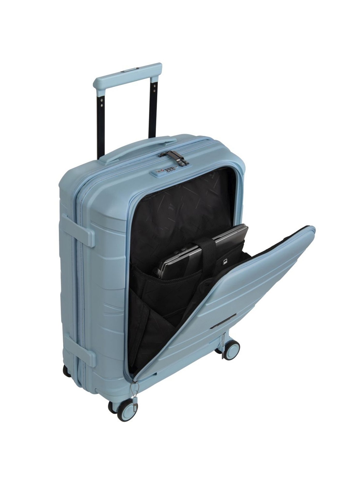 it luggage Momentous Blue Combo-28 & 20 inches Expandable Hardsided Luggage Trolley with TSA Lock