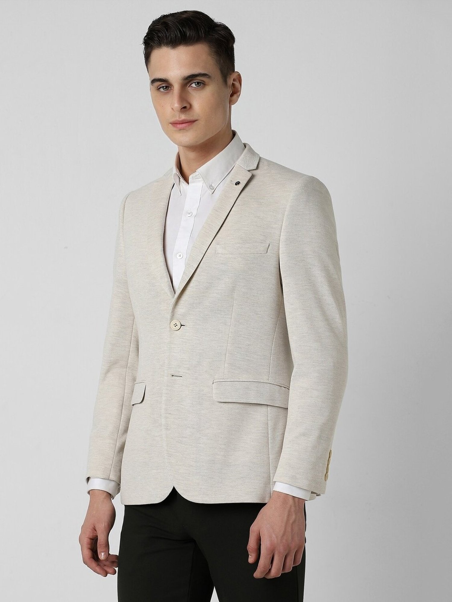 Vastramay Black Regular Fit Blazer