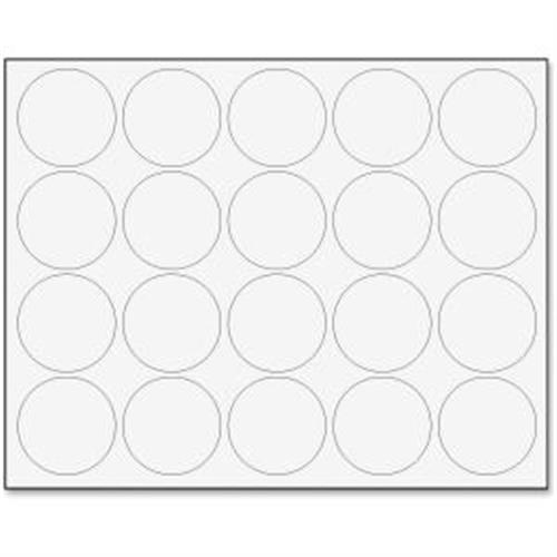 MasterVision Interchangeable Magnetic Characters, Circles, White, 3/4" Dia., 20/Pack