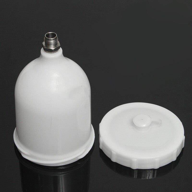 600ML Plastic Mini Spray Paint Gun Cup Pot Container Gravity Feed Power Tools Spray Gun Accessories Mayitr