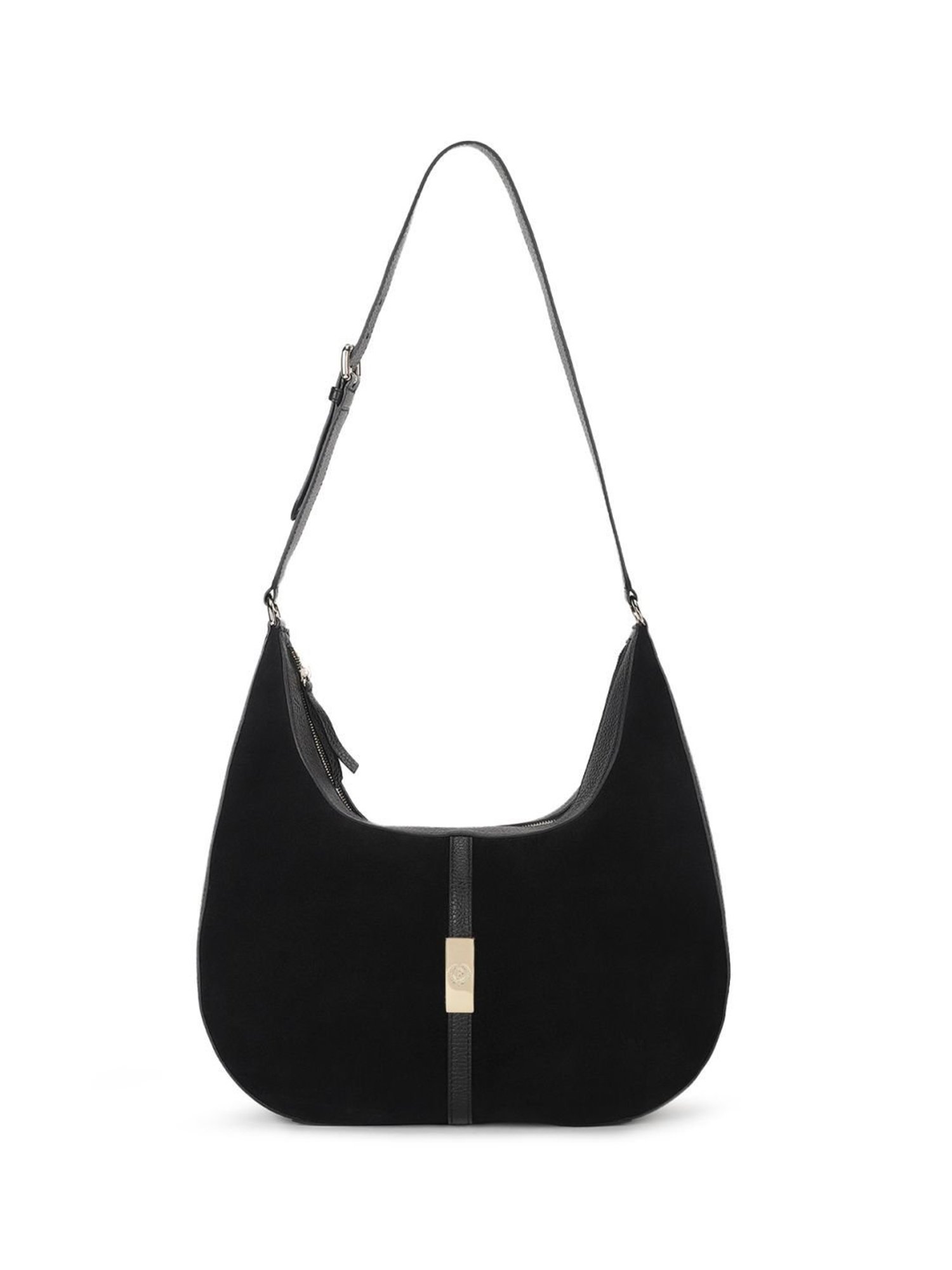 Pollini Black Large Hobo Bag
