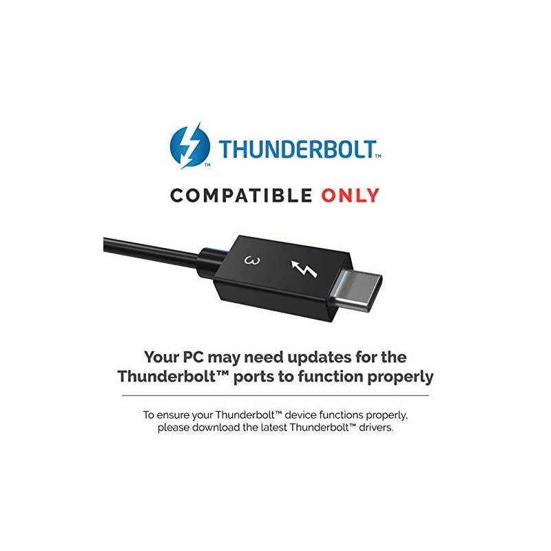 Thunderbolt 3 to Dual DisplayPort Adapter Supports Up to Two 4K 60Hz Monitors on Mac and Some Windows Systems TH3DP2
