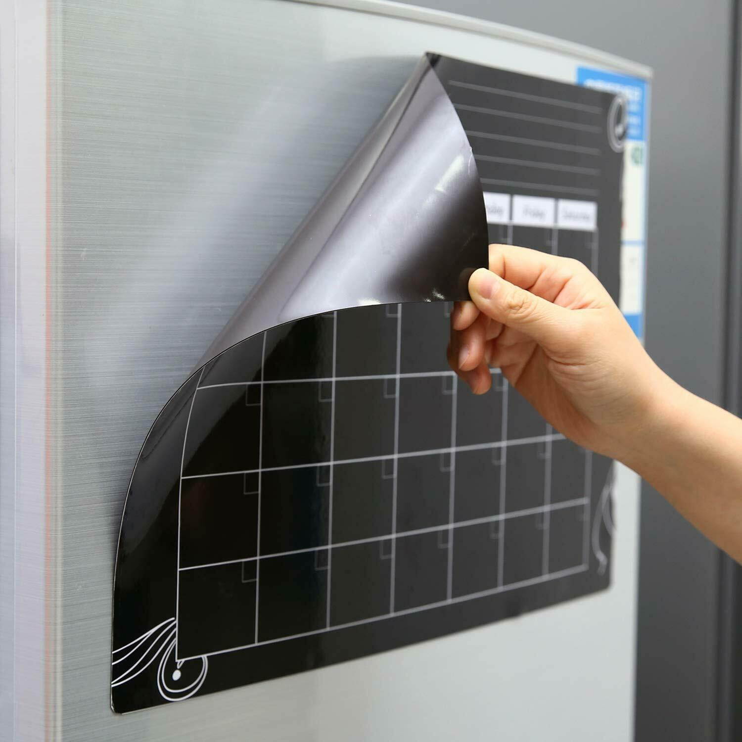 MoKo Magnetic Dry Erase Monthly Calendar Planner Refrigerator Shopping List New