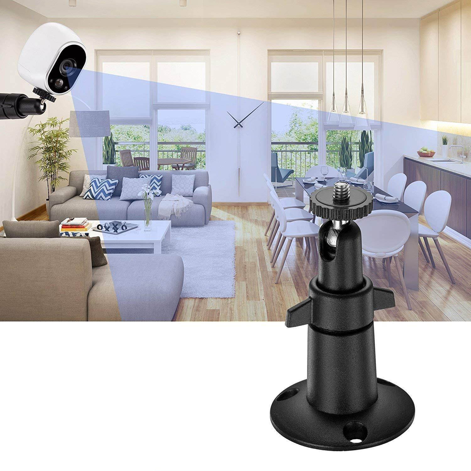 Arlo Camera Mounts (5 pcs Metal-Body/Shaft Black)