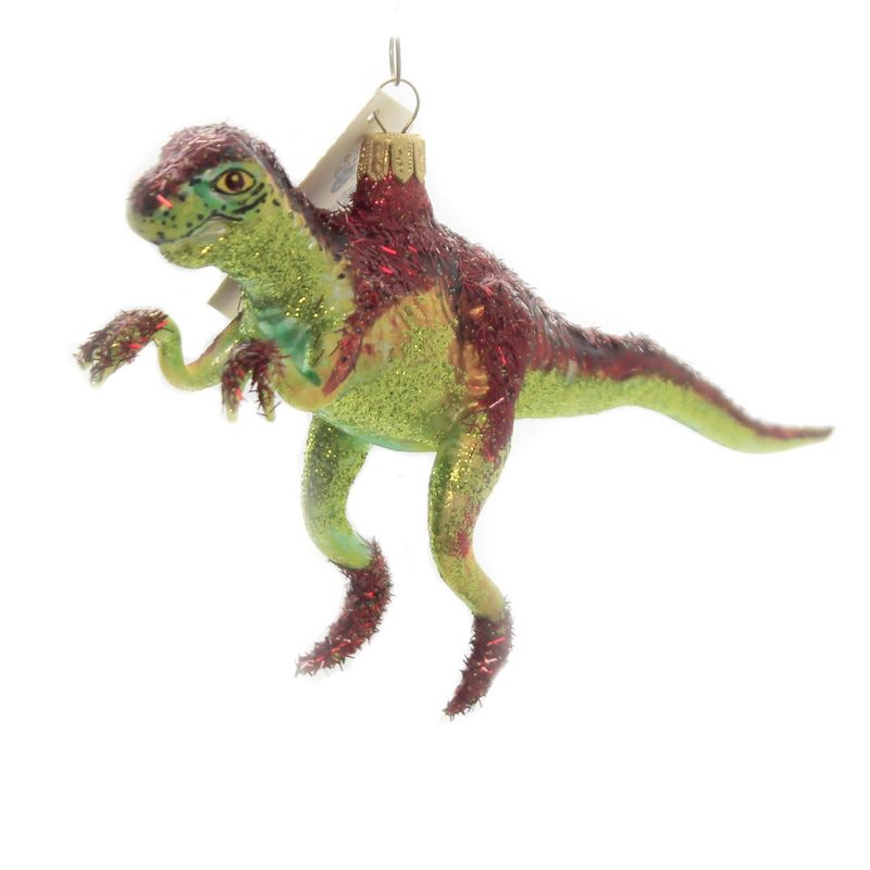 Christina's World 4.75" Hairy Red Iguanodon Dinosaur Prehistoric Reptile  -  Tree Ornaments