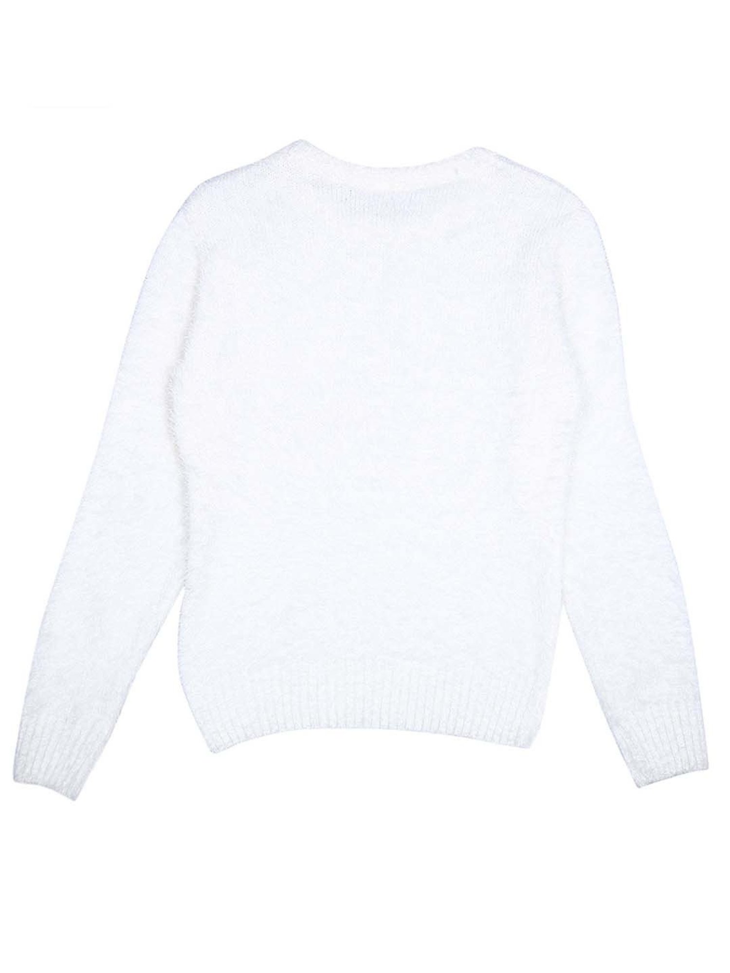 Elle Kids Black Solid Full Sleeves Sweater