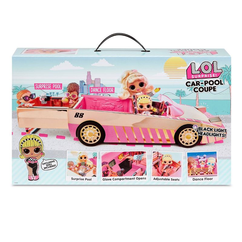 L.O.L. Surprise! Car Pool Coupe with Exclusive Doll, Surprise Pool and Dance Floor