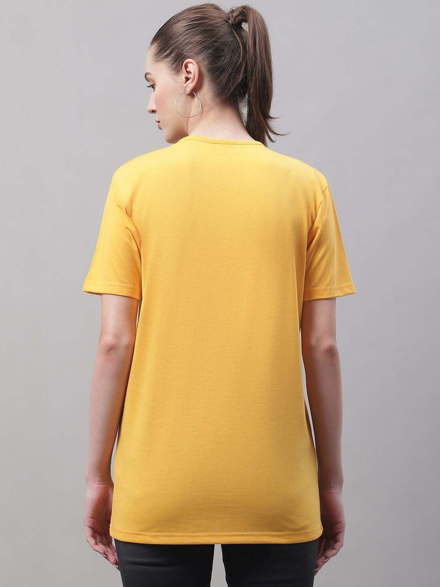 Vimal Jonney Yellow & Orange Cotton Sports T-Shirt - Pack Of 3