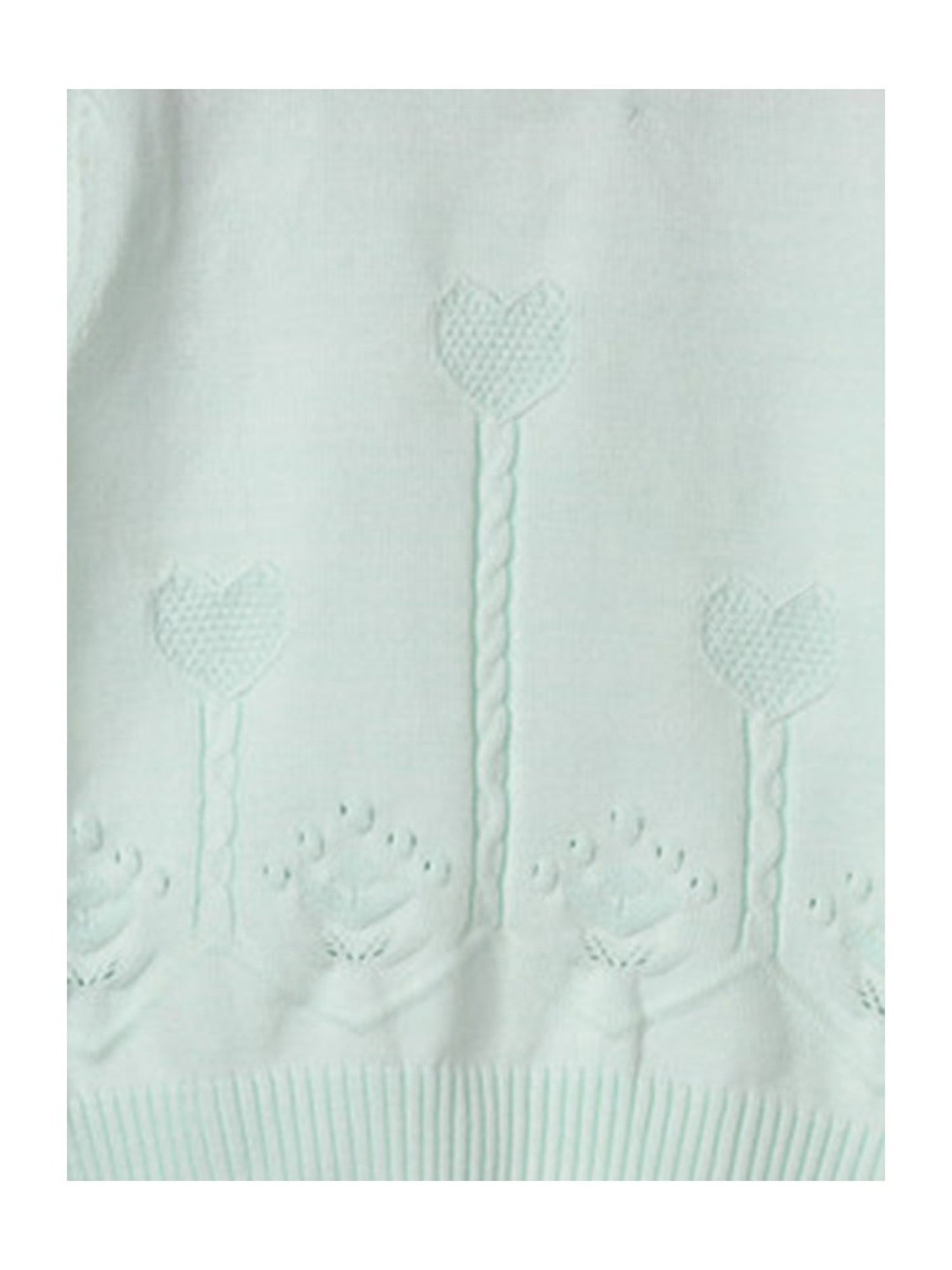 NEUDIS Girls Light Green Self Design Full Sleeves Sweatshirt with Joggers